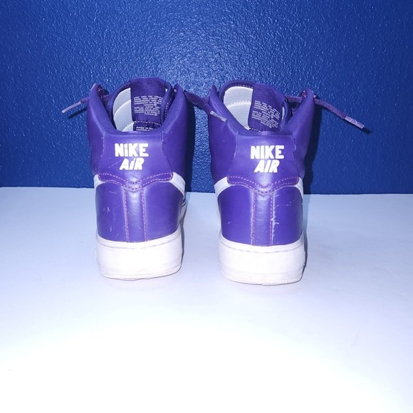 Nike Air Force 1 High SP Purple White 2015 Size Mens 9 - No Strap 823297-500 - Picture 3 of 9
